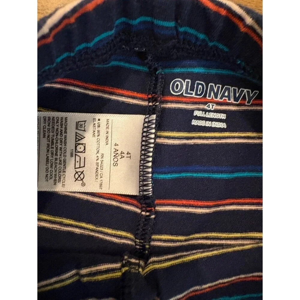 Leggings Bundle-Old Navy, Carters, Cat & Jack-green, red, navy, stripes, Size 4T